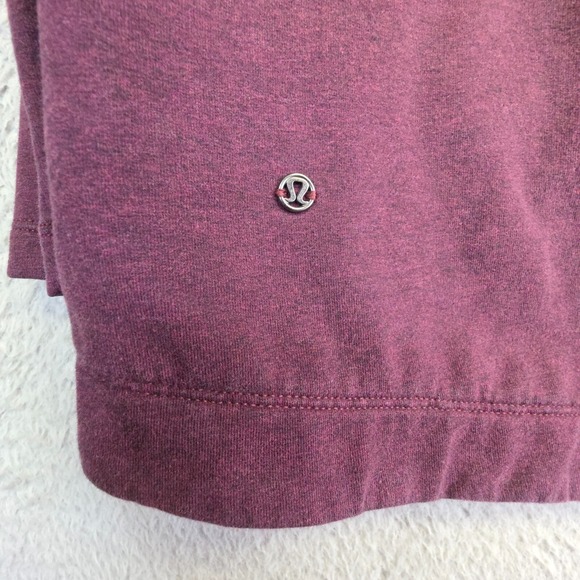 Lululemon Thats A Wrap Jacket Womens 4 Purple Crossover Thumbhole French Terry - Picture 8 of 16